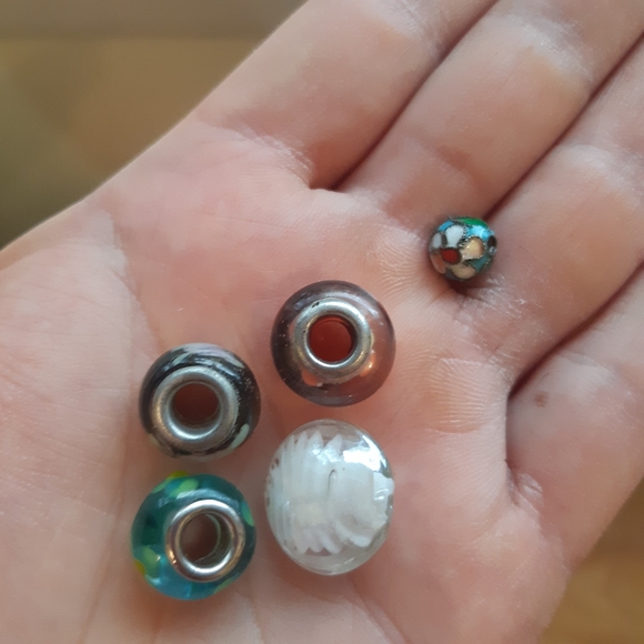 Murano Style Millefiori Beads Handblown Glass - Picture 5 of 6